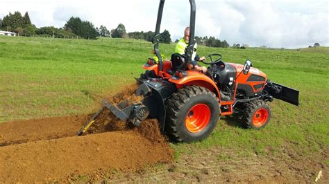 This is a very versatile <strong>trencher</strong> for agricultural and sports turf drainage as well as for pipe and cable laying. . Trench it tractor mounted trencher